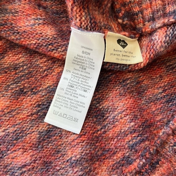 Madewell Space Dye Birchmont Side Button Pullover Sweater Small - Picture 4 of 7